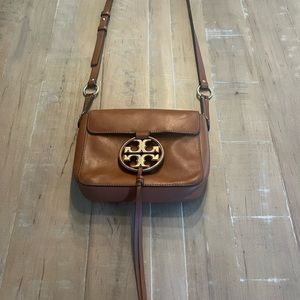 Tory Burch Brown Leather Crossbody